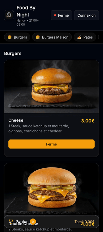 capture-app-burgers — Application Food By Night
